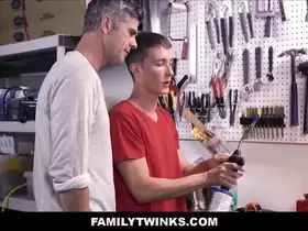 Skinny Twink Step Son Fucked By In Garage - Bill Farnsworth, Peter Pounder
